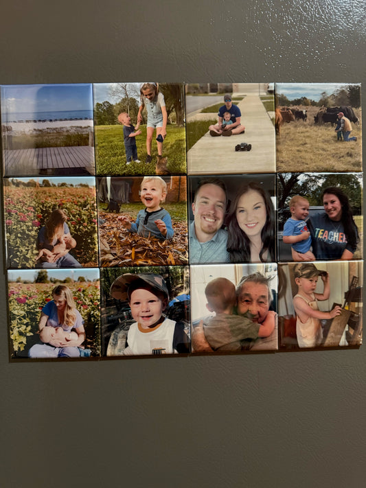 3" Square Magnet (set of 12)